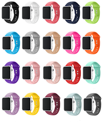 Silikonreimer til Applewatch - livlige farger (42 44 45 49mm)