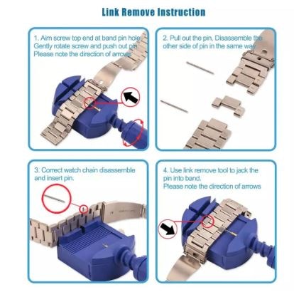 Titaniumlenke til Garmin Fenix, 3, 5/5X, 6/6X, 7/7X/7Pro, Forerunner +++