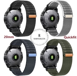 Nyhet! Nylonreimer i 20mm til Garmin – Perfekt til din Fenix 8-43mm/7s/6s/5s Plus m.fl