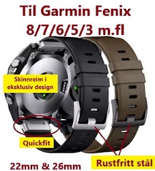NYHET! Eksklusiv reim for Garmin – Perfekt kombinasjon av stil og funksjonalitet!