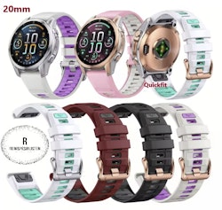 Nyhet! Rose Gold silokonreimer i 20mm til Garmin – Perfekt til din Fenix 8-43mm/7s/6s/5s Plus m.fl