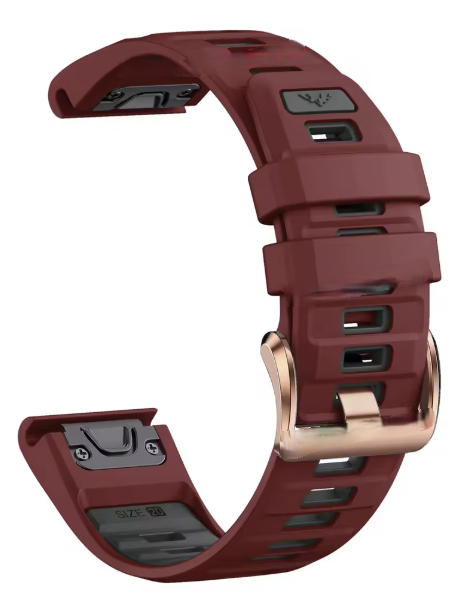 Nyhet! Rose Gold silokonreimer i 20mm til Garmin – Perfekt til din Fenix 8-43mm/7s/6s/5s Plus m.fl