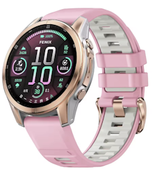 Nyhet! Rose Gold silokonreimer i 20mm til Garmin – Perfekt til din Fenix 8-43mm/7s/6s/5s Plus m.fl