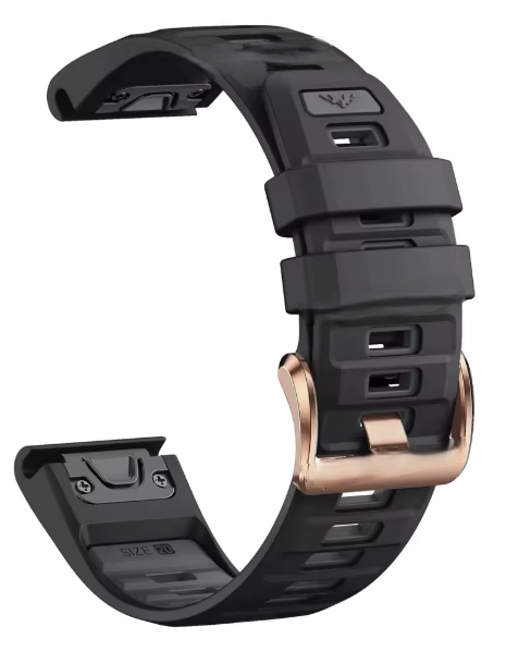 Nyhet! Rose Gold silokonreimer i 20mm til Garmin – Perfekt til din Fenix 8-43mm/7s/6s/5s Plus m.fl