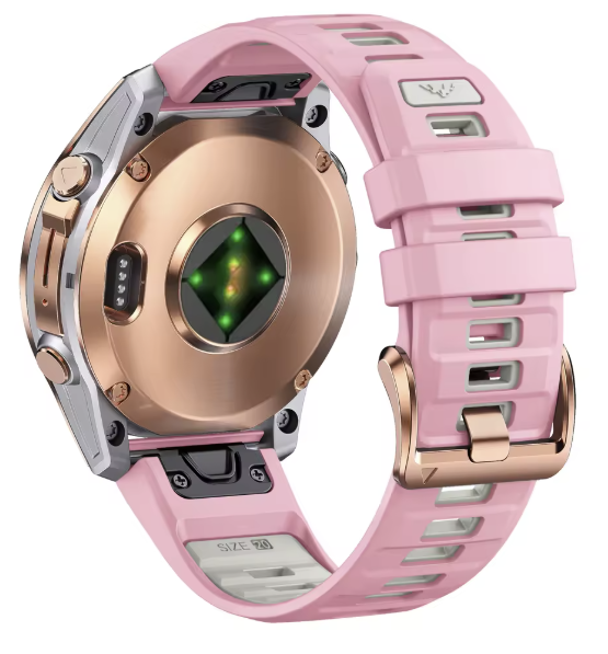 Nyhet! Rose Gold silokonreimer i 20mm til Garmin – Perfekt til din Fenix 8-43mm/7s/6s/5s Plus m.fl