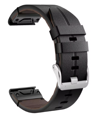 Håndlaget 100% skinnreim til din Garmin klokke i 22 og 26mm!