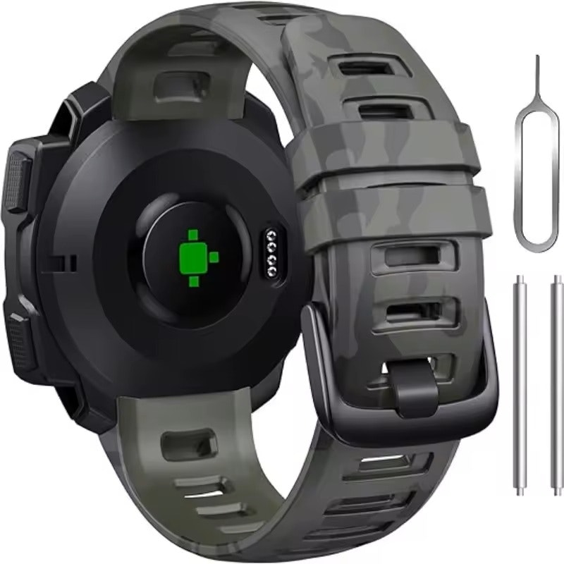Camouflage-reimer til Garmin Instinct – Komfort, stil og holdbarhet!