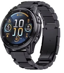 Titaniumlenke til Garmin Fenix, 3, 5/5X, 6/6X, 7/7X/7Pro, Forerunner +++