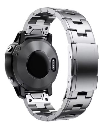 Titaniumlenke til Garmin Fenix, 3, 5/5X, 6/6X, 7/7X/7Pro, Forerunner +++
