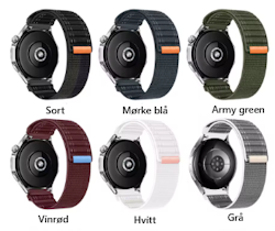 Sporty stil og komfort hele veien! - Nylonreimer i 20 og 22mm!