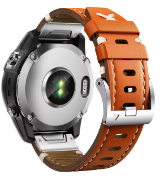 100% håndlagde skinnreim til Garmin-klokker i 22 og 26mm Quickfit