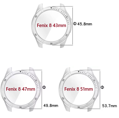Skjermbeskyttere og Herdet Glass-cover til Garmin Fenix 8-serien