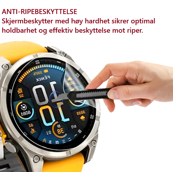 Skjermbeskyttere og Herdet Glass-cover til Garmin Fenix 8-serien
