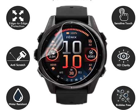 Skjermbeskyttere og Herdet Glass-cover til Garmin Fenix 8-serien