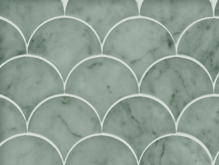 Fishscale marble. marmortapet från Kullastintan. Grön
