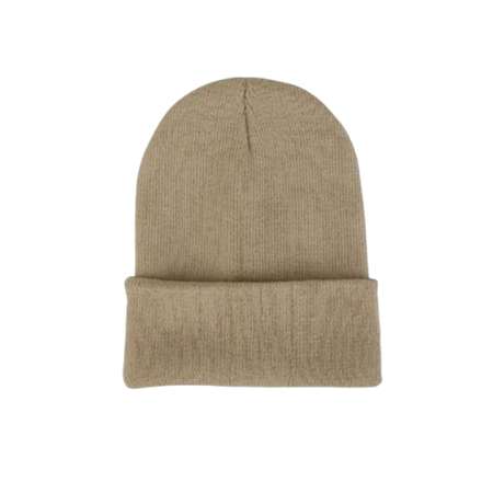 Beanie Beige Strikket Lue