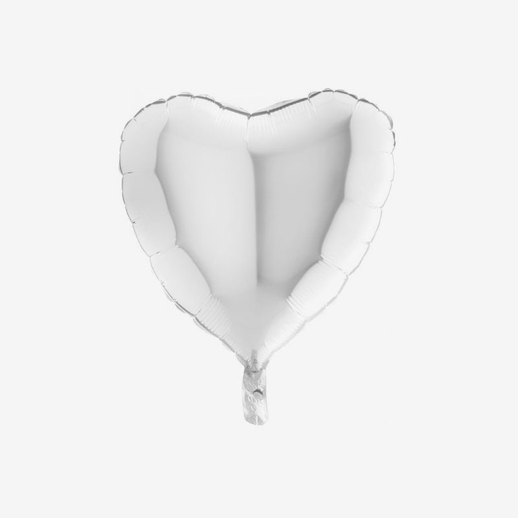 Heliumfylld Folieballong - Hjärta Pärlemovit