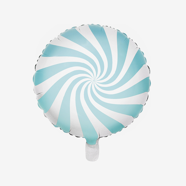 Ballongpost Folieballong - Candy - Ljusblå