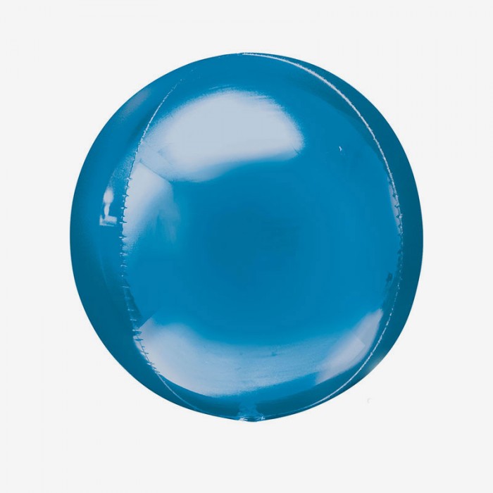 Ballongpost Folieballong - Orbz Blå
