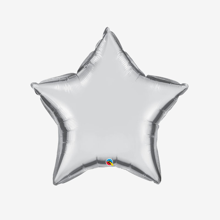 Ballongpost Folieballong - Stjärna Silver