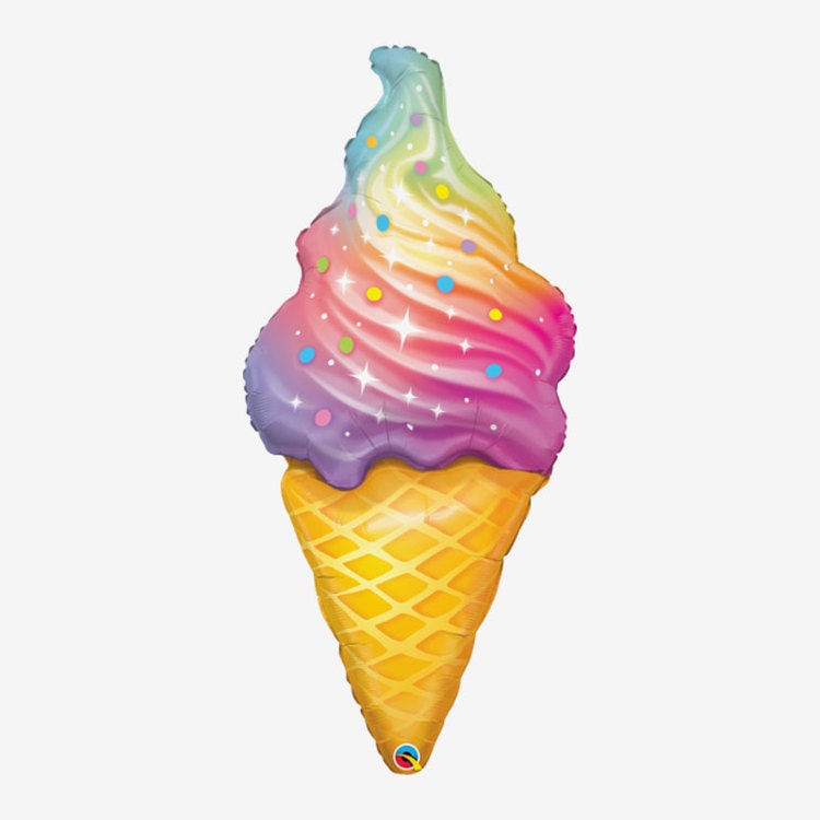 Folieballong - Sparkly Ice Cream