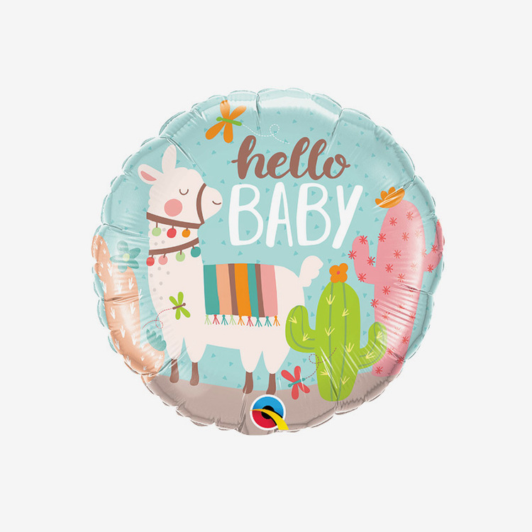 Folieballong - Hello Baby Lama