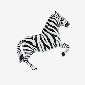 Folieballong - Zebra