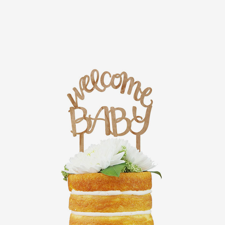 Tårtdekoration - Welcome Baby