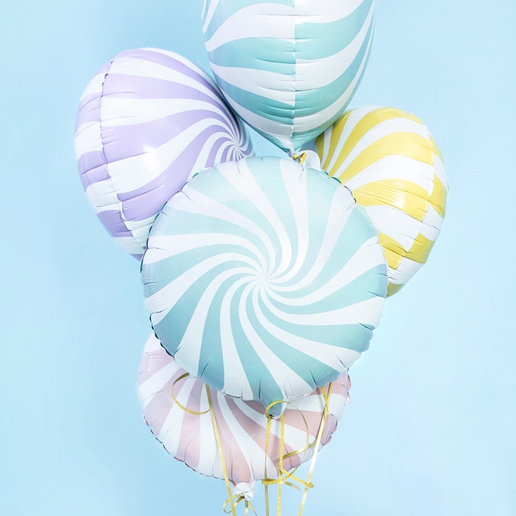 Folieballong - Candy Ljusblå