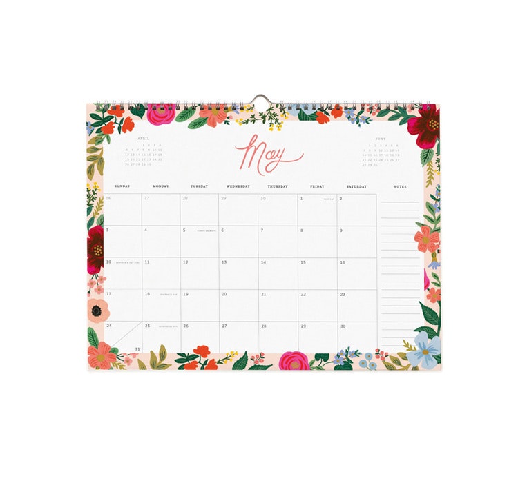 Väggkalender - 2020 Wild Rose - Rosa