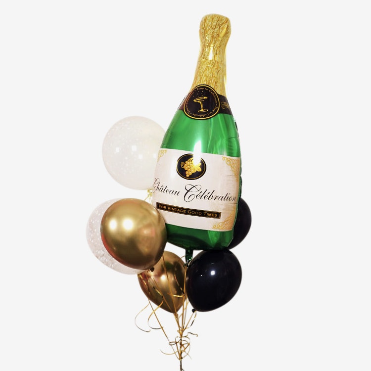 Ballongbukett Nyår - Champagne Bubbles
