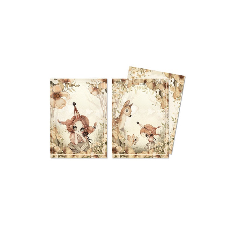 2-pack kort The Floral Glade -  Mrs Mighetto