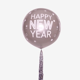 Heliumfylld jätteballong - Happy New Year med tail