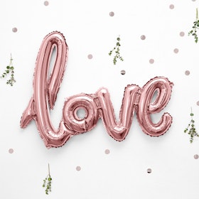 Folieballong - Love - Rosé