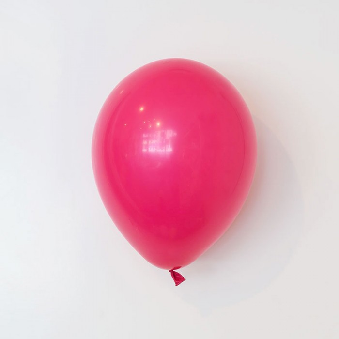 Heliumfylld latexballong 28cm - Hallonrosa