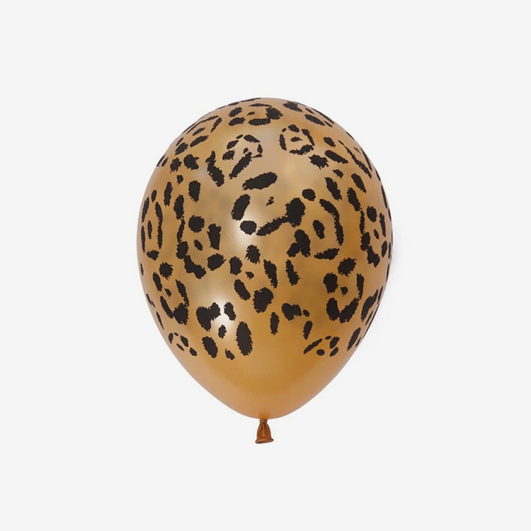 Heliumfylld latexballong 28cm - Leopard