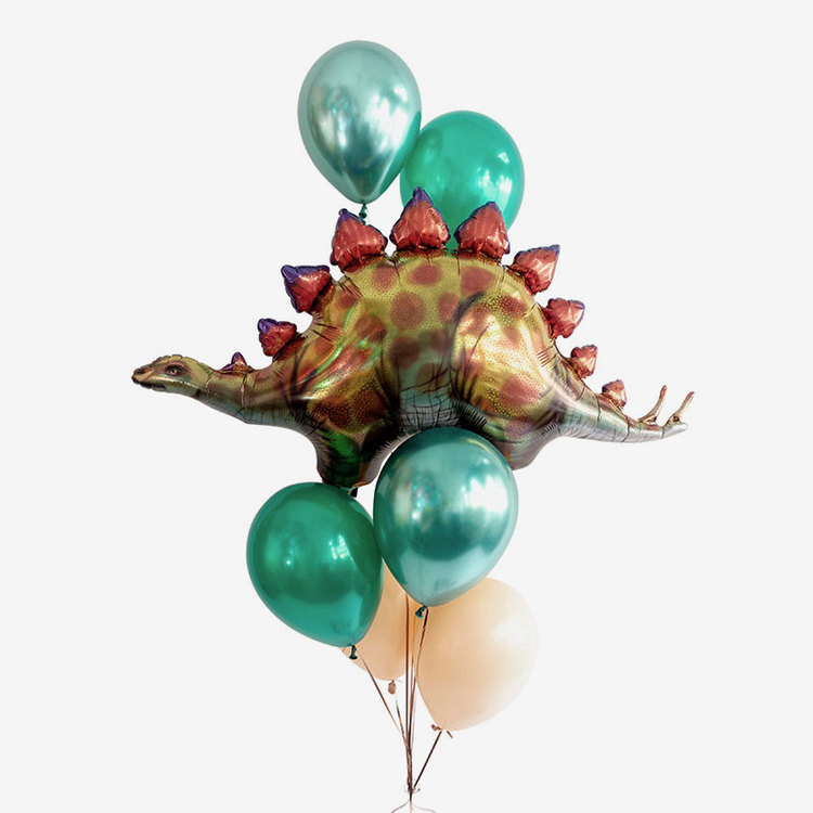 Heliumfylld Ballongbukett - Dino Roar