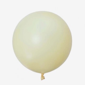 Heliumfylld Jätteballong - Elfenbens Vit