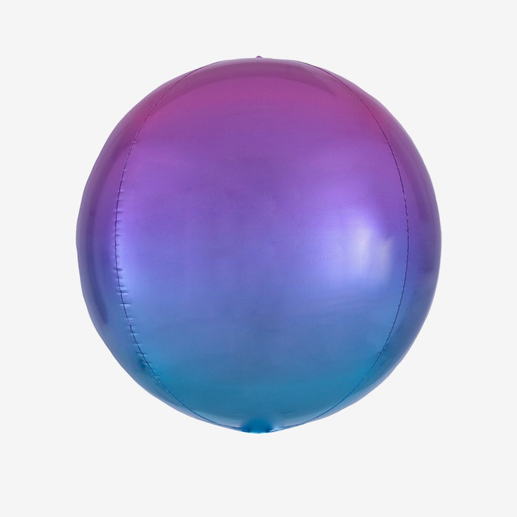 Heliumfylld Folieballong - Orbz Ombre Purple & Blue