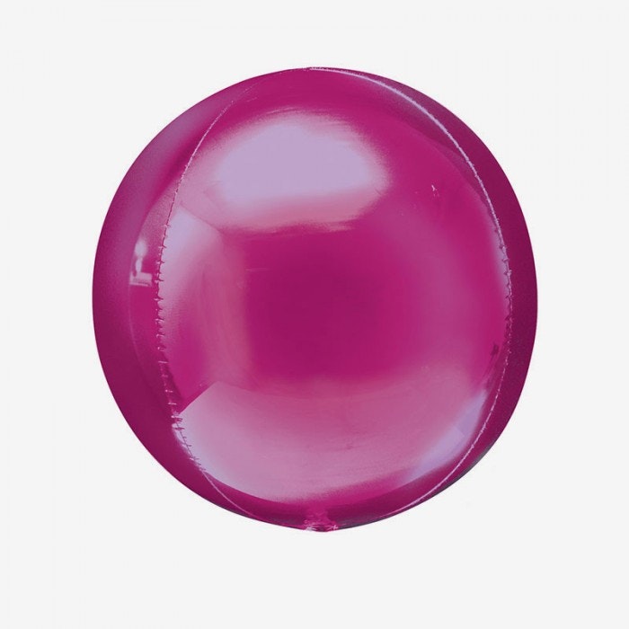 Heliumfylld Folieballong - Orbz Rosa