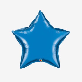 Heliumfylld Folieballong - Stjärna Blå