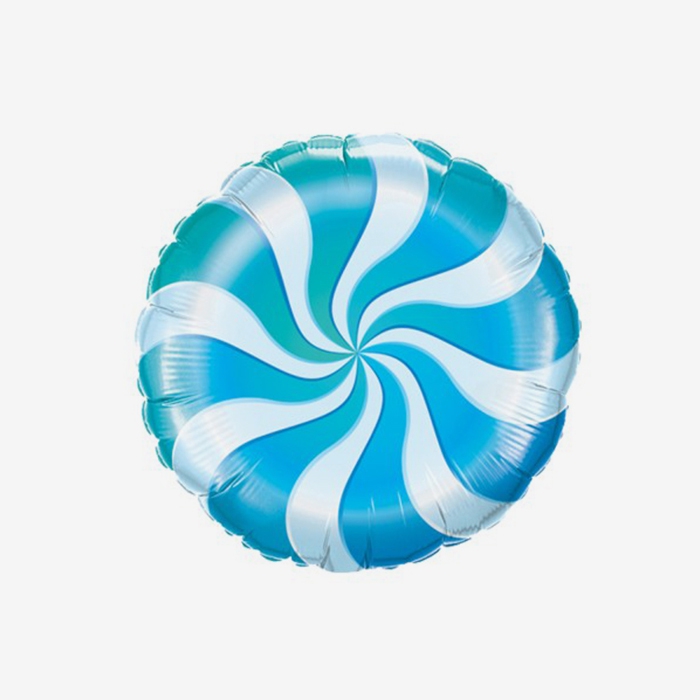 Heliumfylld Folieballong - Candy - Blå