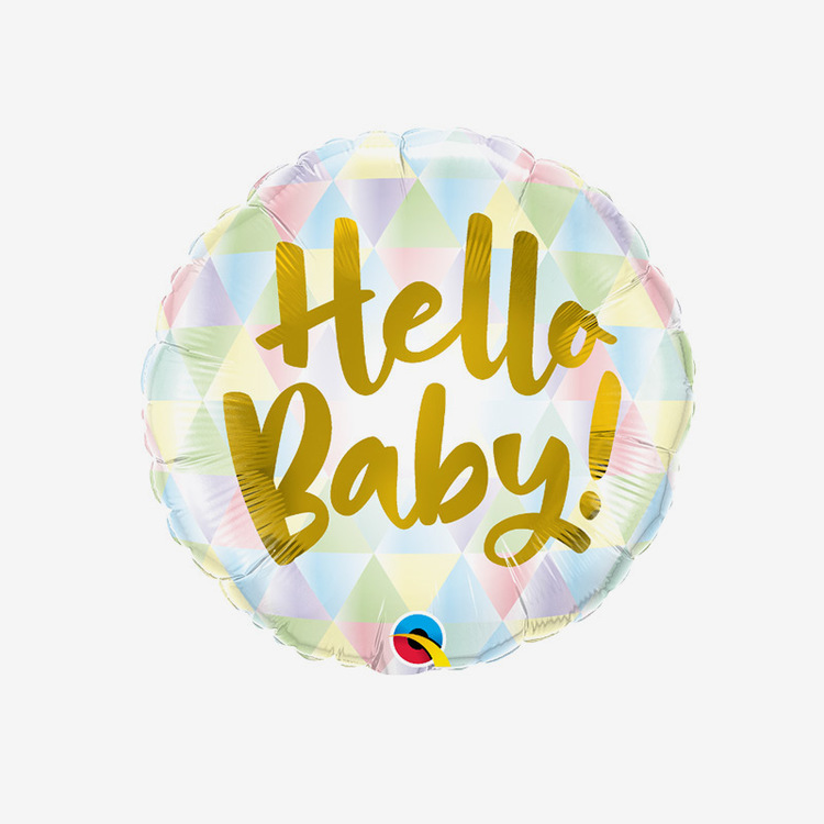 Heliumfylld folieballong - Hello baby