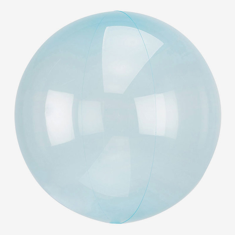 Ballong - Crystal Clear - Blå