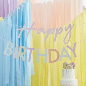Girlang - Happy Birthday - Pastell