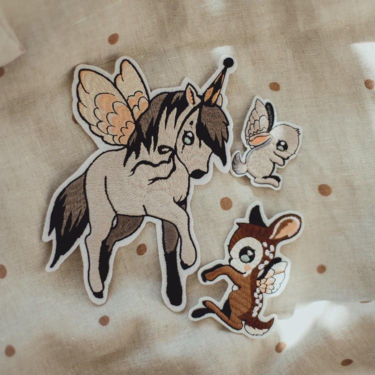 4-pack Patches Flying Pony  -  Mrs Mighetto