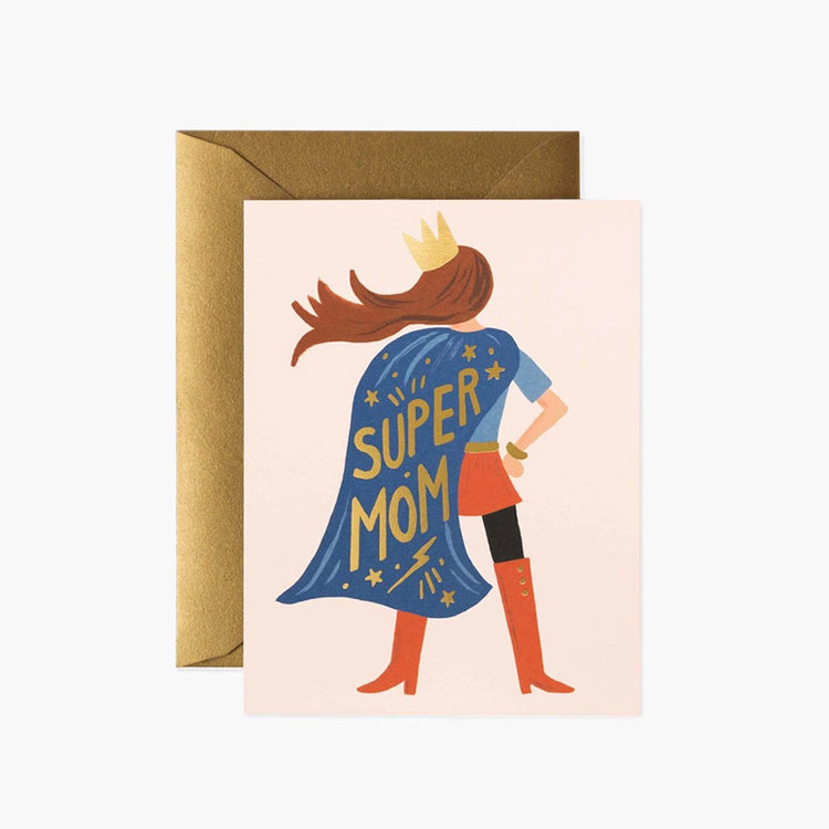 Kort - Super Mom - Rosa