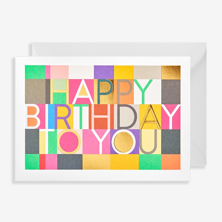 Kort - Happy Birthday To You - Bright