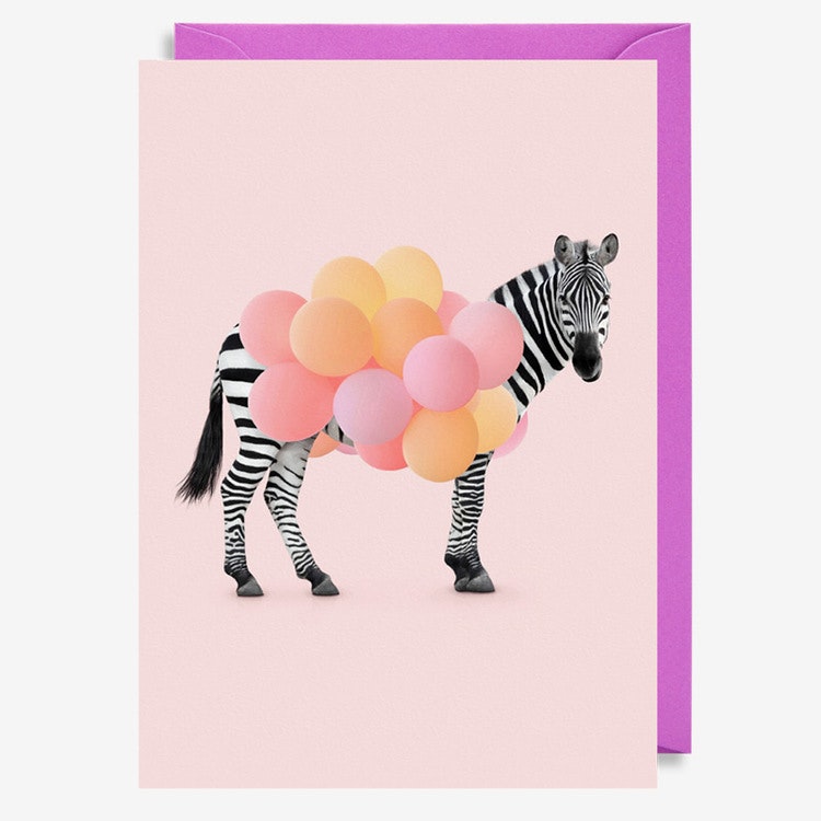 Kort - Party Zebra