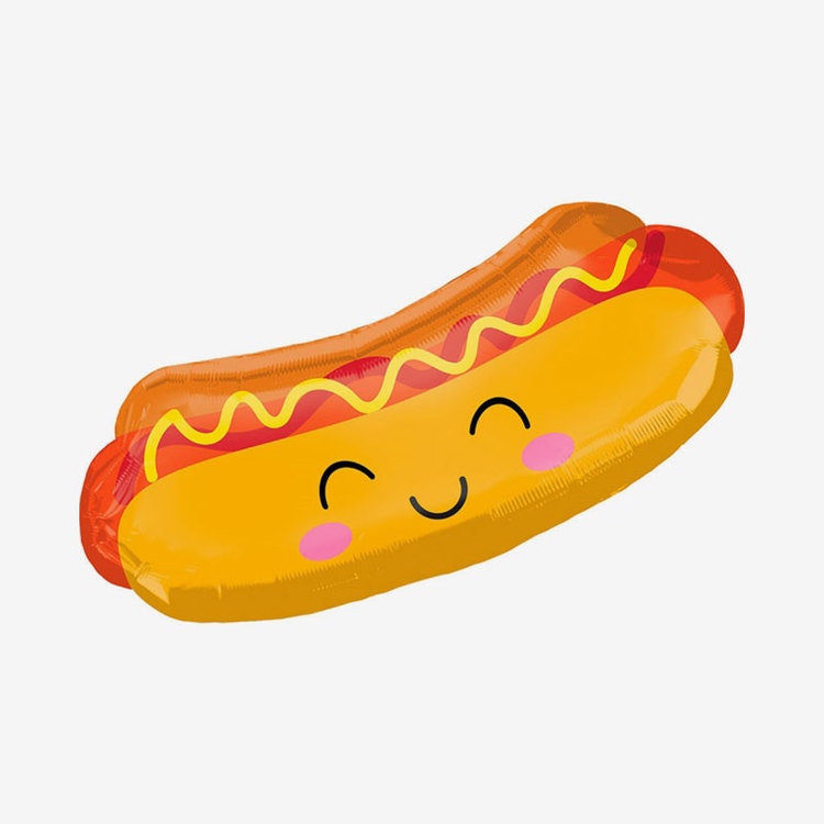 Folieballong - Happy Hot Dog